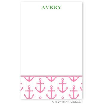 Boatman Geller Anchors Pink Notepad  Office Supplies > General Supplies > Paper Products > Notebooks & Notepads