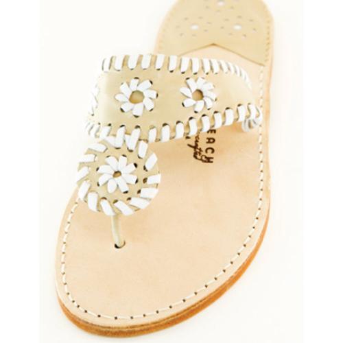 Chanel with White Palm Beach Sandals Chanel with White Apparel & Accessories > Shoes > Sandals > Thongs & Flip-Flops