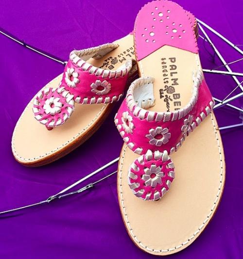 Linaria with Platinum Palm Beach Sandals Linaria with Platinum Apparel & Accessories > Shoes > Sandals > Thongs & Flip-Flops