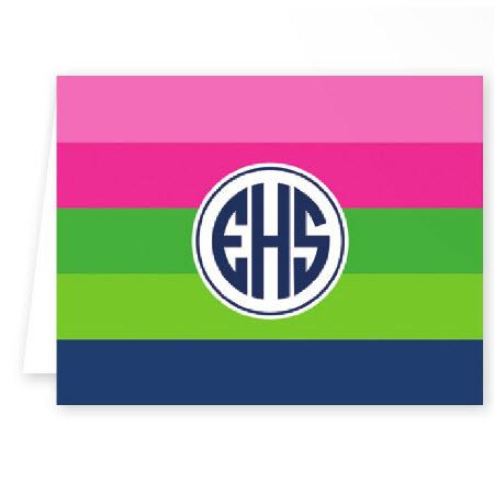 Boatman Geller Personalized Stripe Note  Office Supplies > General Supplies > Paper Products > Stationery