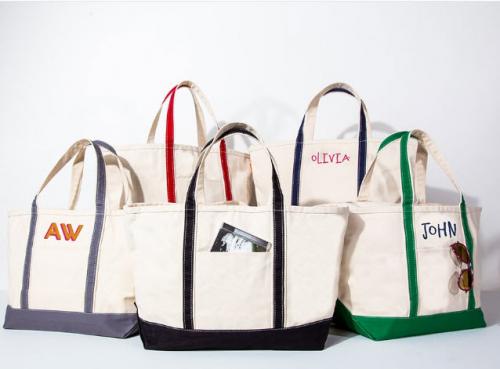 Monogrammed Large Classic Boat Tote Best Seller  Luggage & Bags > Shopping Totes