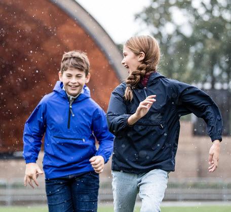 Monogrammed Youth Pack and Go Rain Jacket  Apparel & Accessories > Clothing > Outerwear > Rain Gear > Raincoats