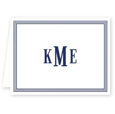 Boatman Geller Personalized Grand Border Note  Office Supplies > General Supplies > Paper Products > Stationery