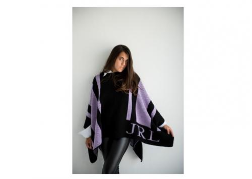 Personalized Adult Striped Knit Poncho Create Your Own Design  Apparel & Accessories > Clothing Accessories > Scarves & Shawls