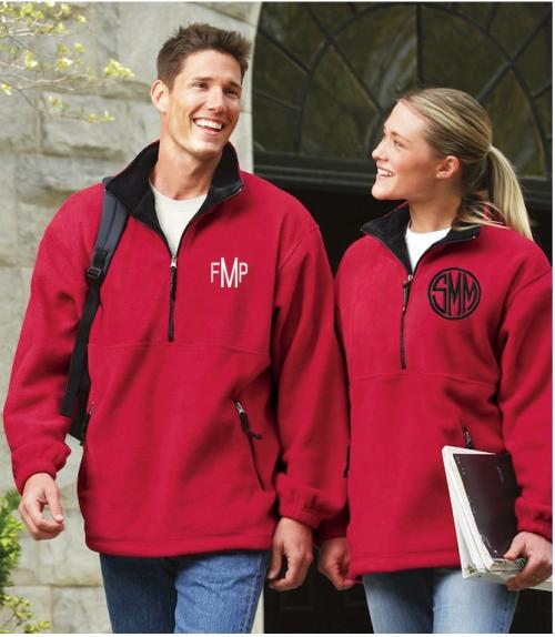 Personalized Charles River Adirondack Fleece Pullover Unisex  Apparel & Accessories > Clothing > Outerwear > Coats & Jackets > Fleece Jackets