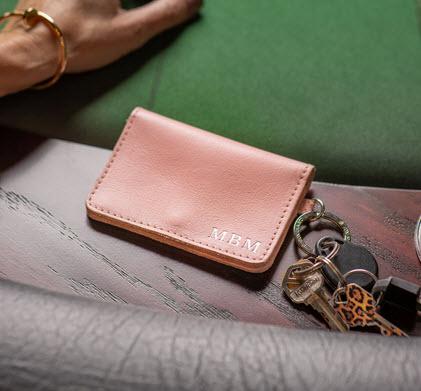 Jon Hart Designs Leather Personalized ID Wallet  Apparel & Accessories > Clothing Accessories > Wallets & Money Clips