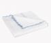 White with Light Blue Thread