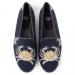 ByPaige Crab on Navy Ladies Needlepoint Loafers